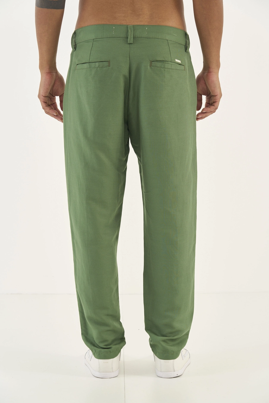 Calça Linho Verde Dragon
