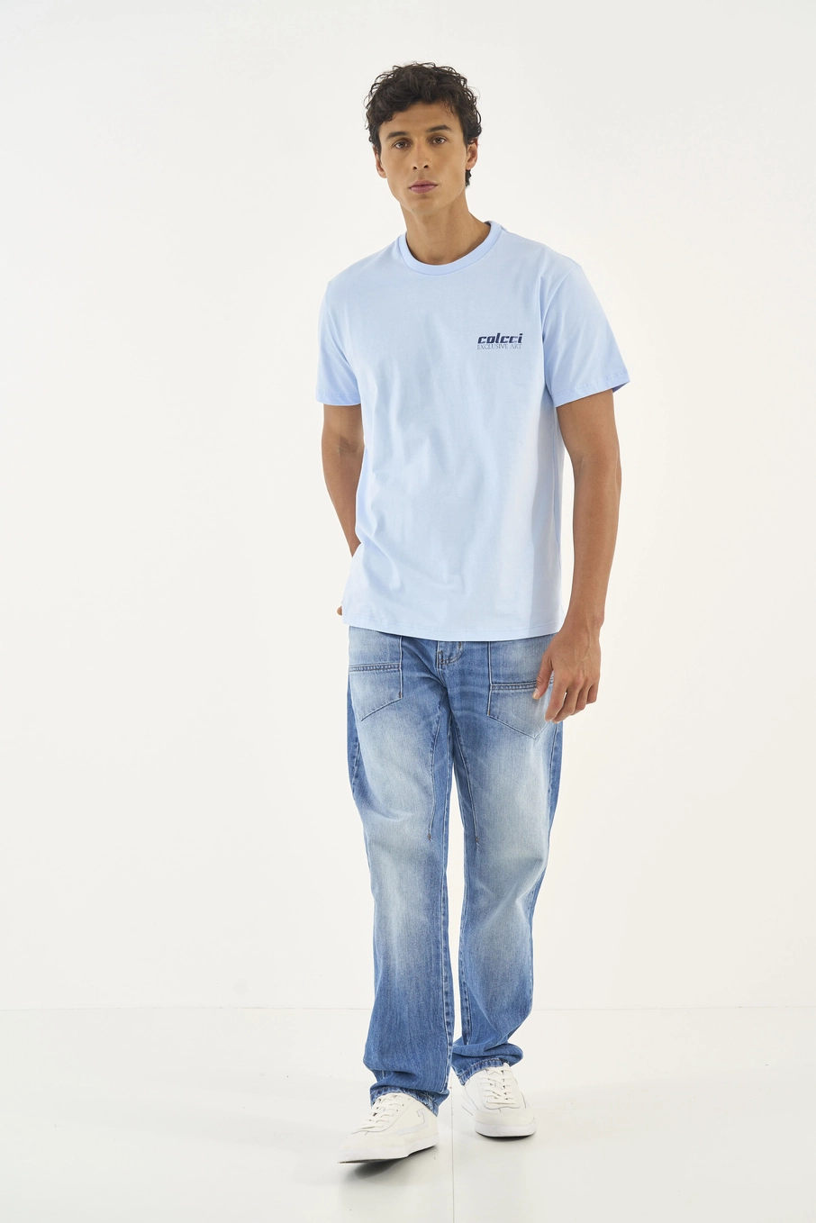 Calça Jeans Reta Índigo