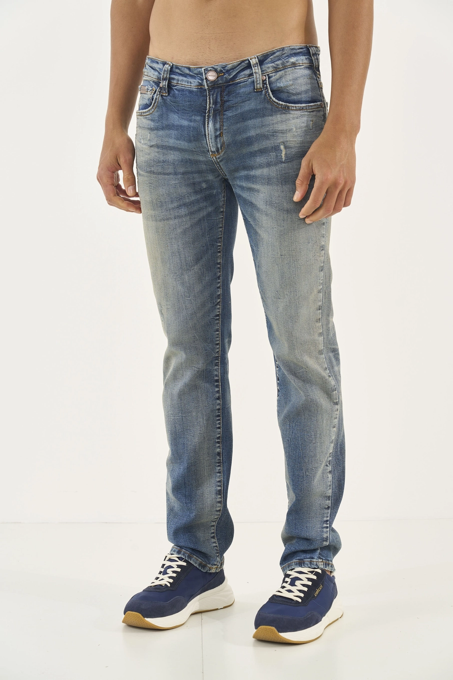Calça Jeans Masculina Alex Slim Índigo