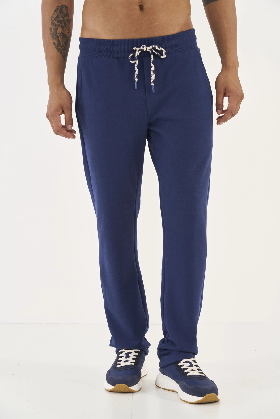 Calça Moletom Comfort Reta Azul