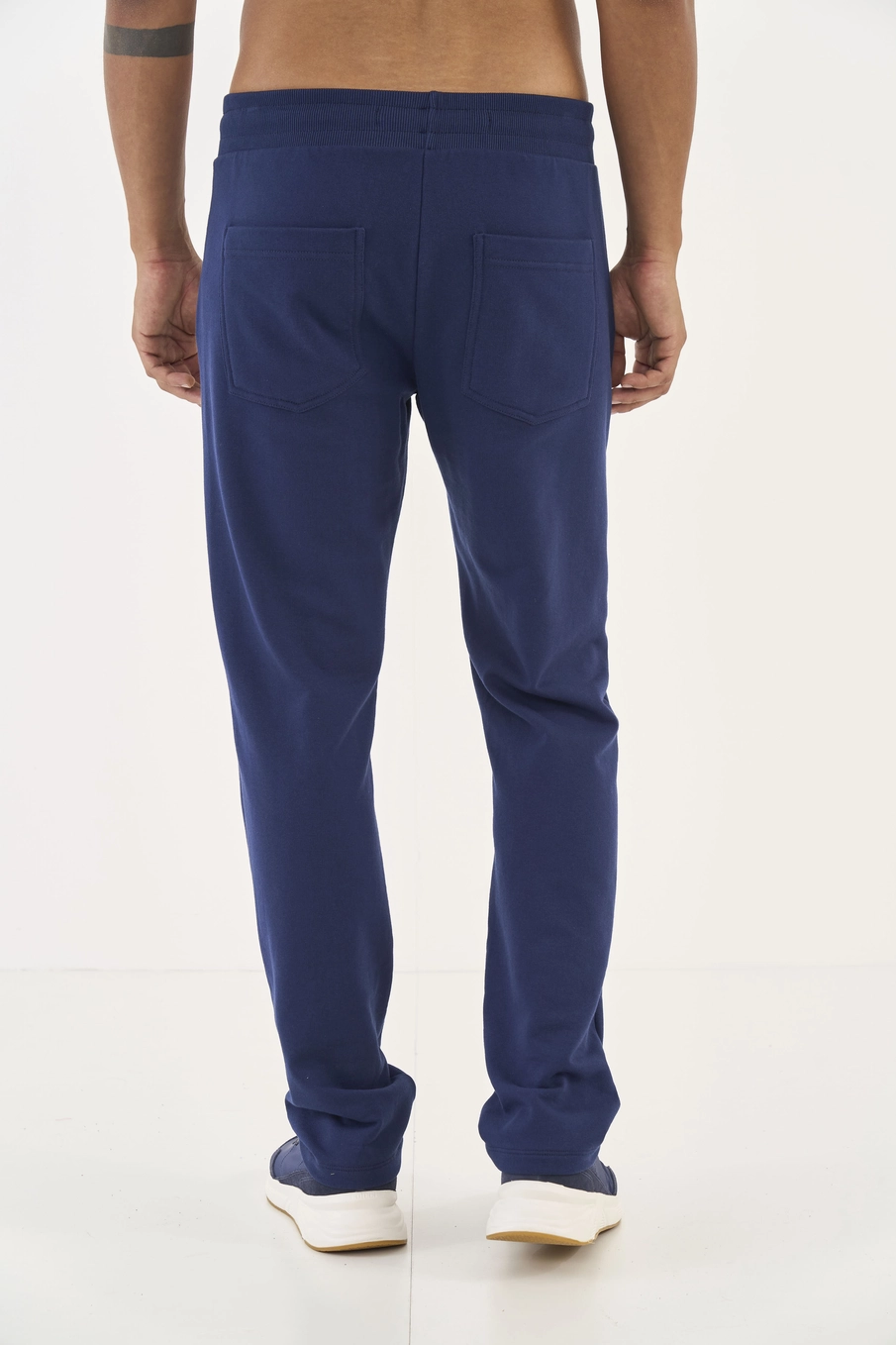 Calça Moletom Comfort Reta Azul