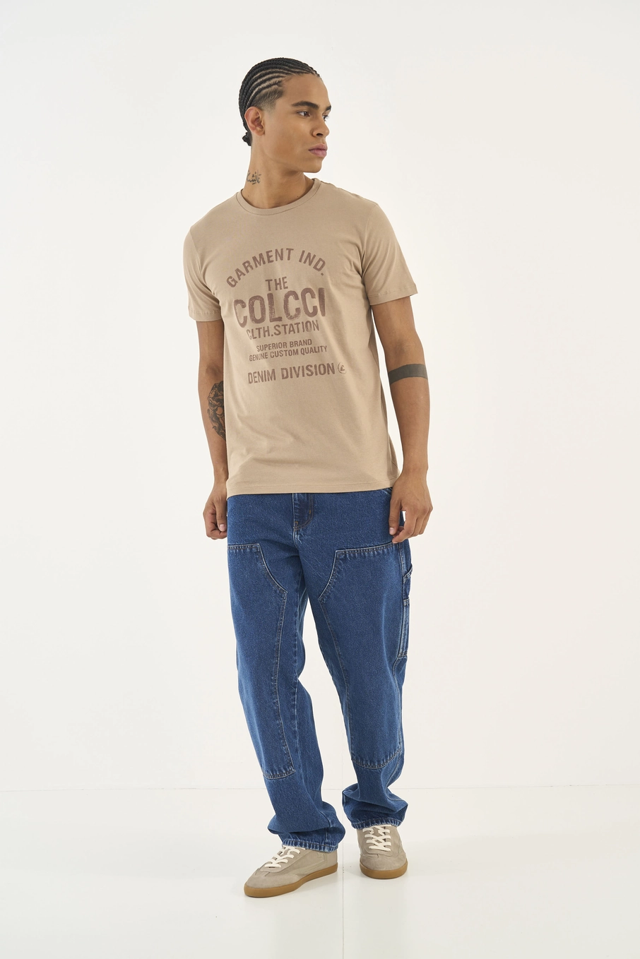 Calça Jeans Tapered Afunilada Índigo