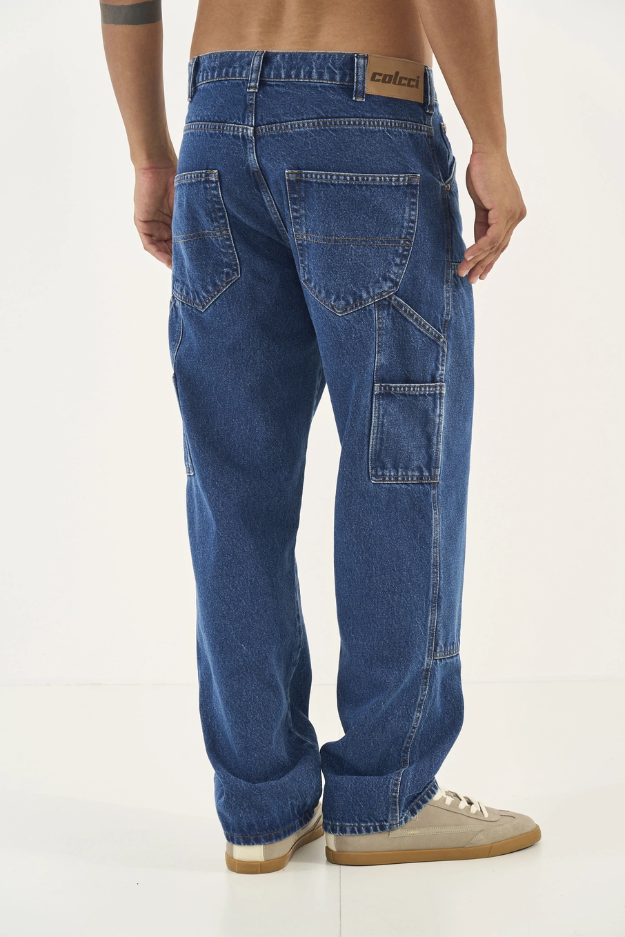 Calça Jeans Tapered Afunilada Índigo