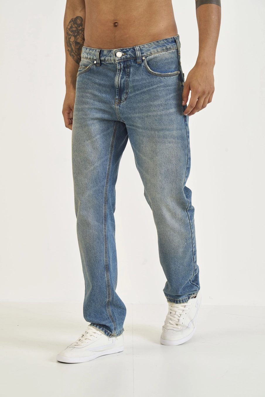 Calça Jeans Reta Índigo