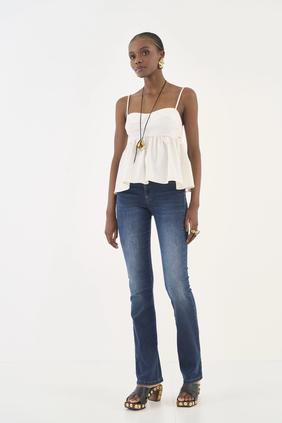 Calça Jeans Bia Reta Índigo
