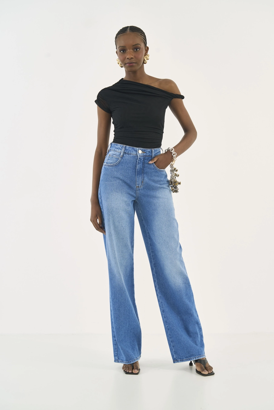 Calça Jeans Reta Juliette Índigo