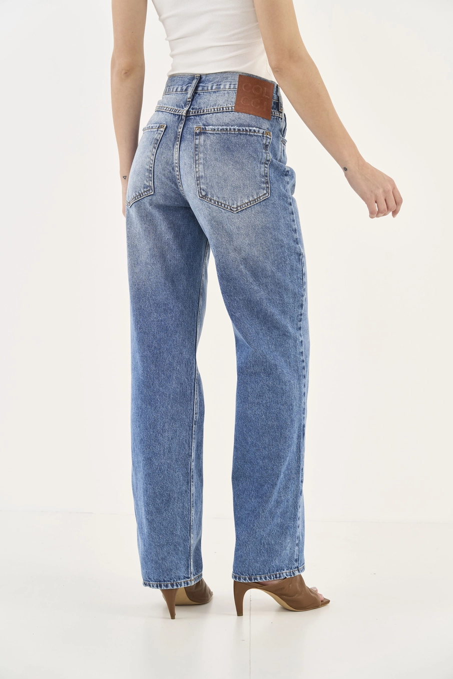 Calça Jeans Wide Leg Leoni Índigo
