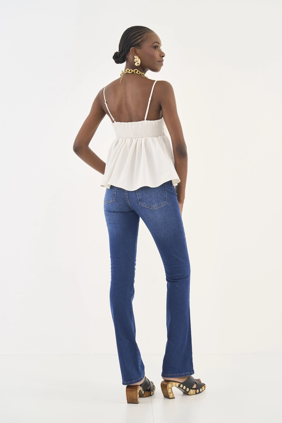 Calça Jeans Bia Reta Índigo