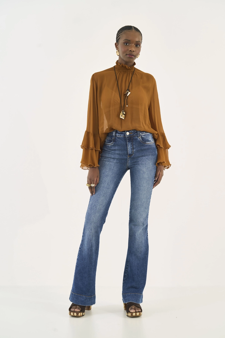 Calça Jeans Bia Flare Índigo