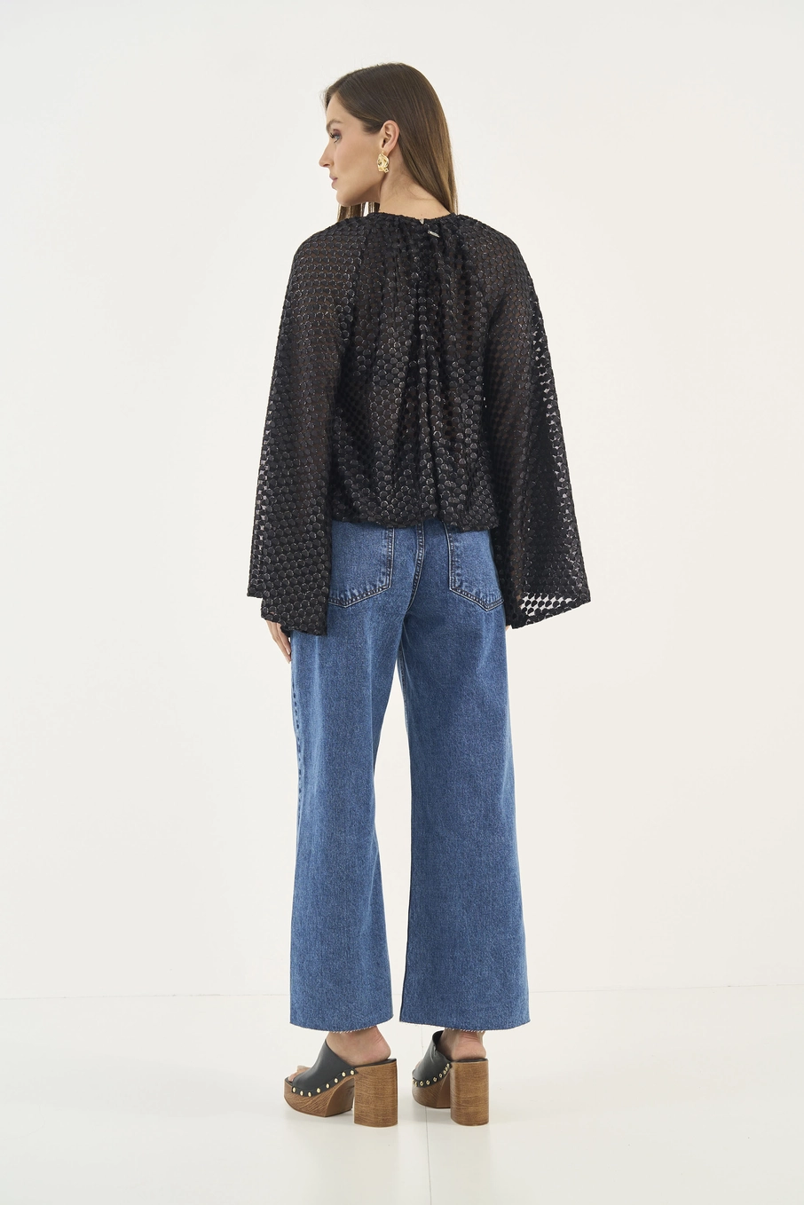 Calça Jeans Wide Leg Juliette Barra A Fio Índigo