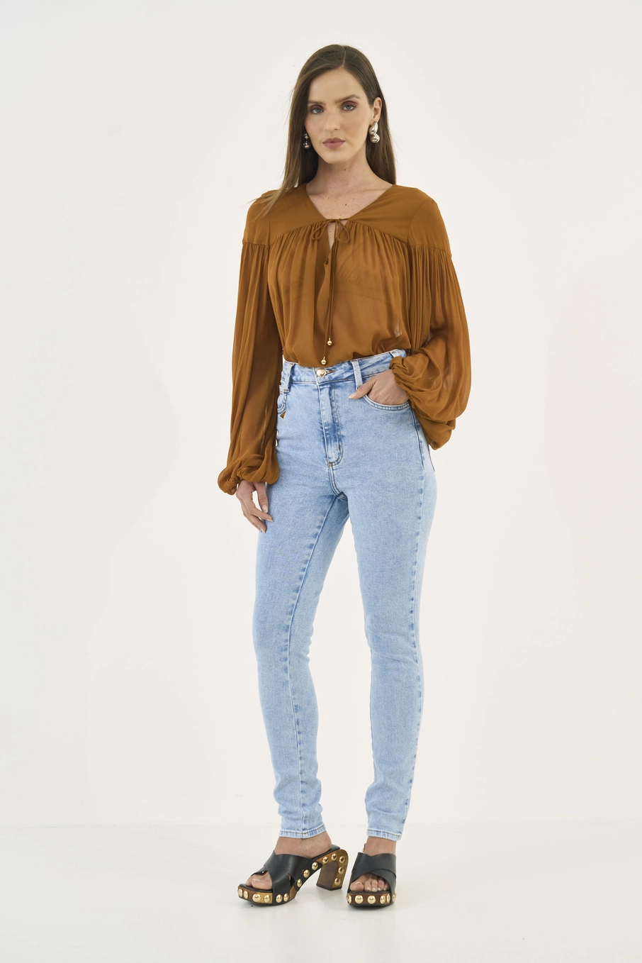 Calça Jeans Bruna Skinny Índigo
