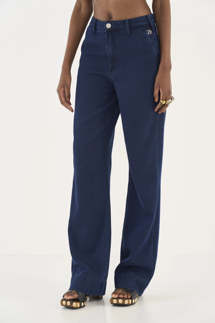 Calça Jeans Juliette Wide Leg Índigo