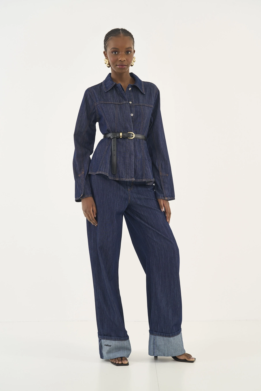 Calça Jeans Pantalona Juliette Índigo