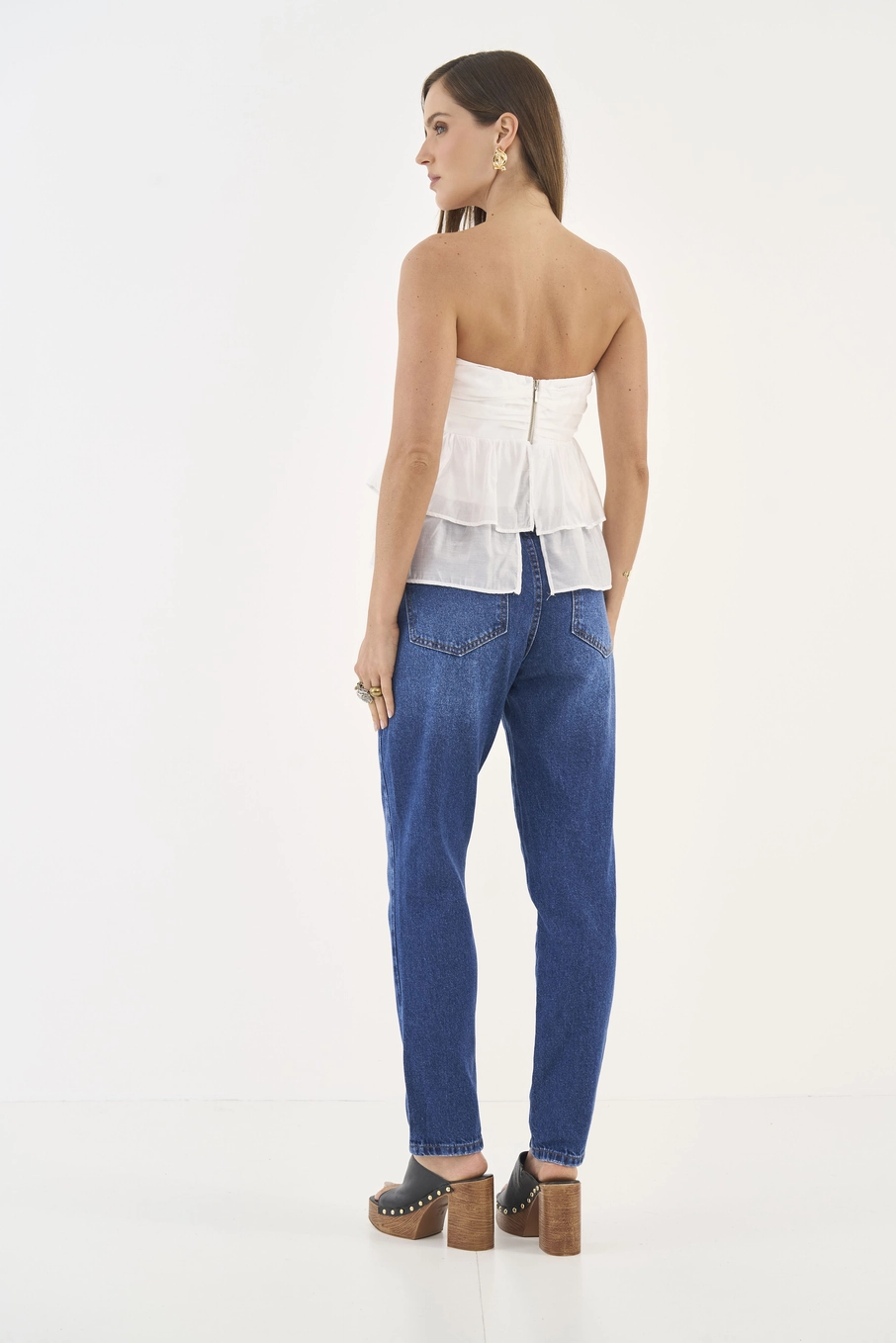 Calça Bruna Mom Jeans Índigo