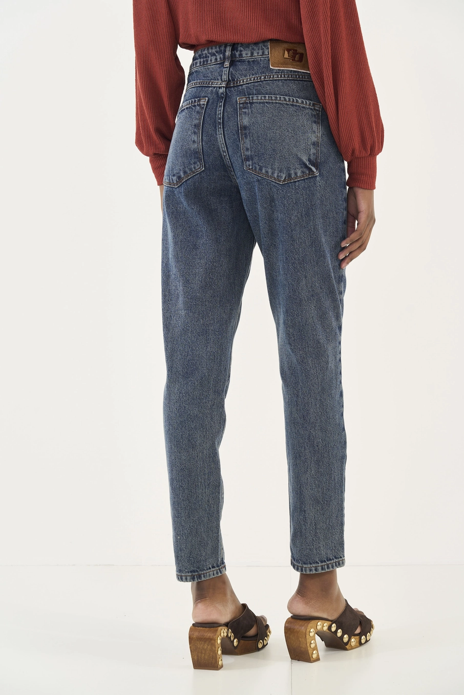 Calça Jeans Bruna Mom Índigo