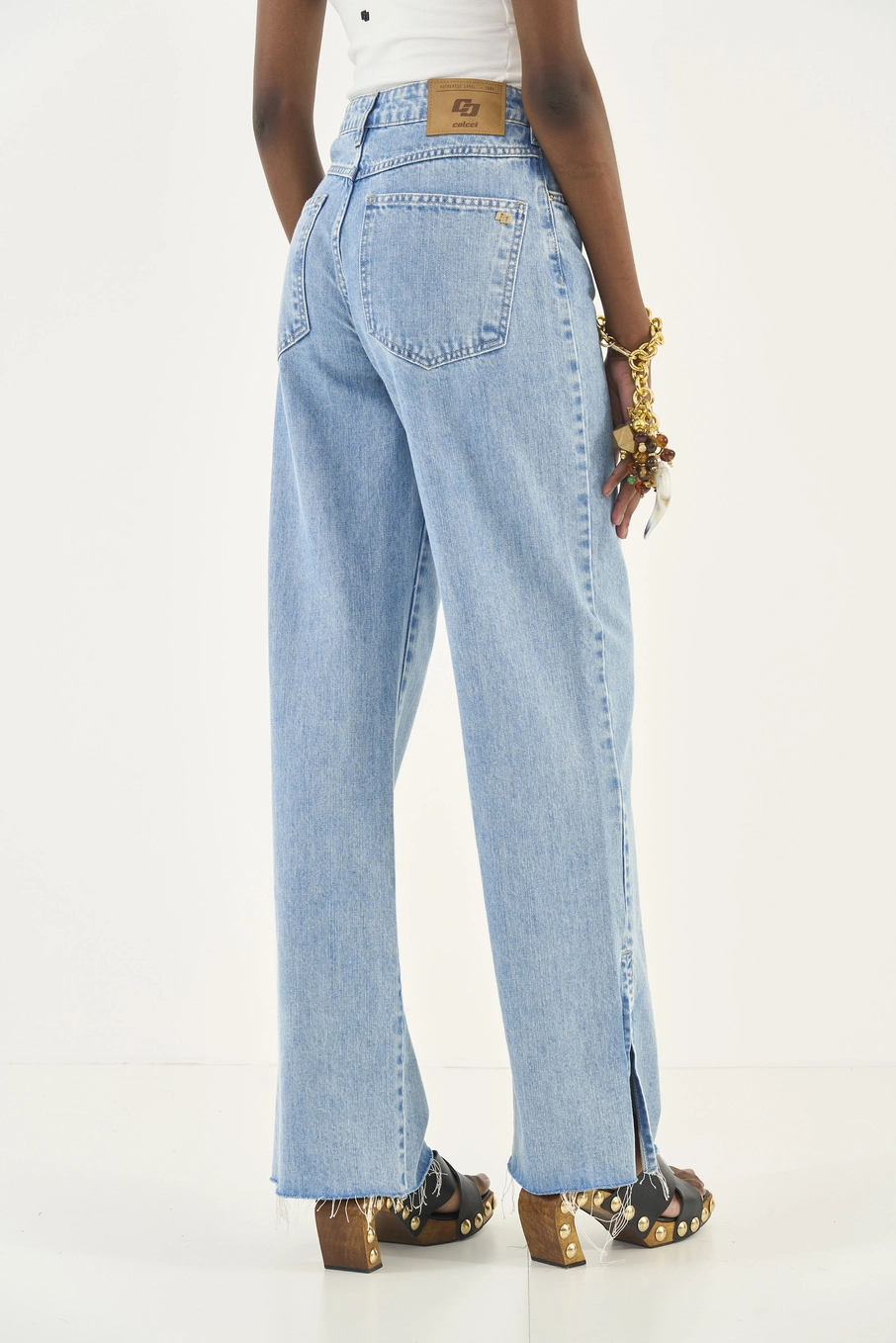 Calça Jeans Wide Leg Juliette Barra A Fio Índigo