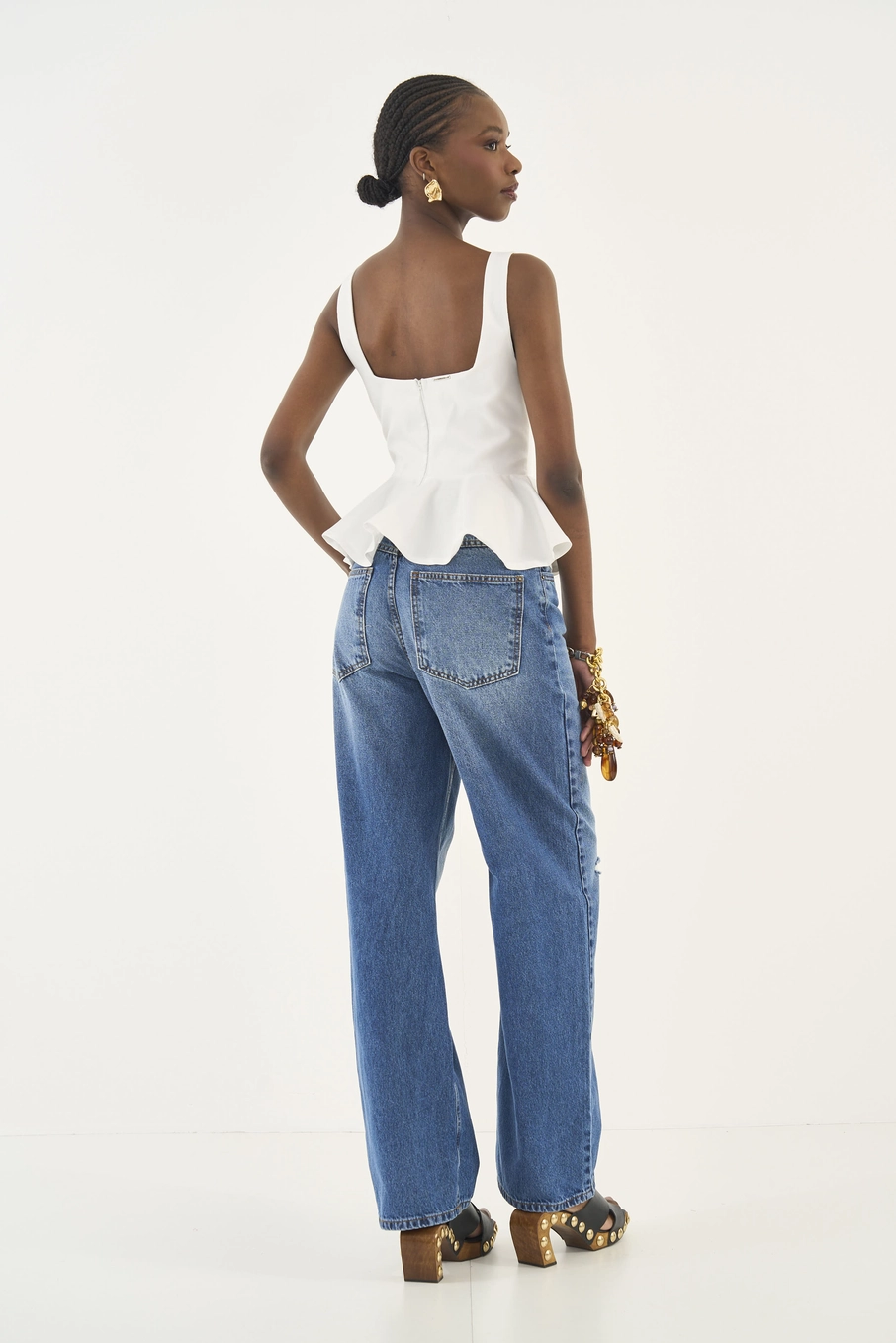 Calça Jeans Bruna Loose Índigo