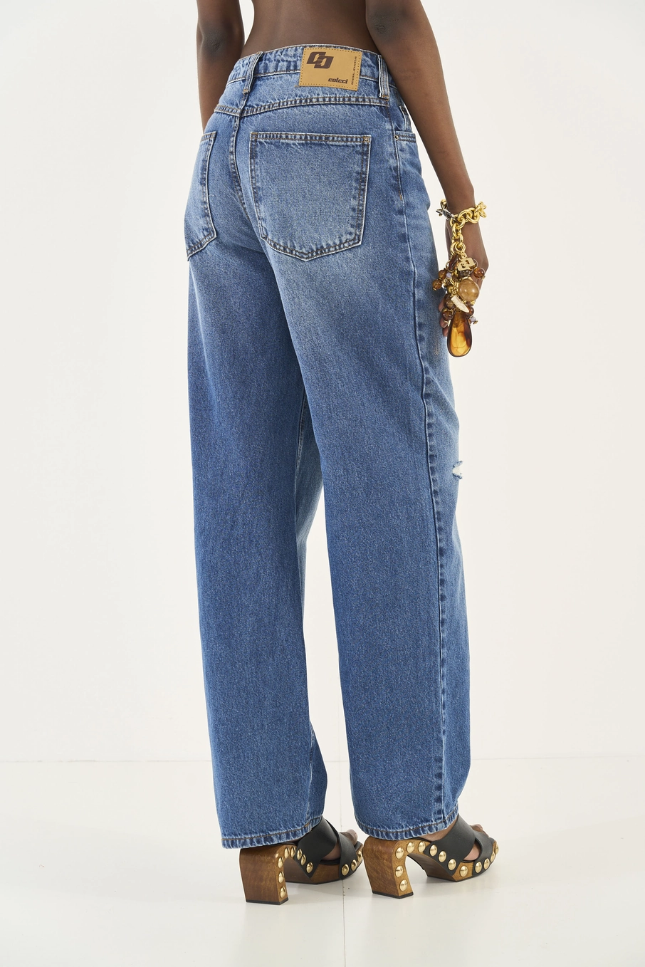 Calça Jeans Bruna Loose Índigo