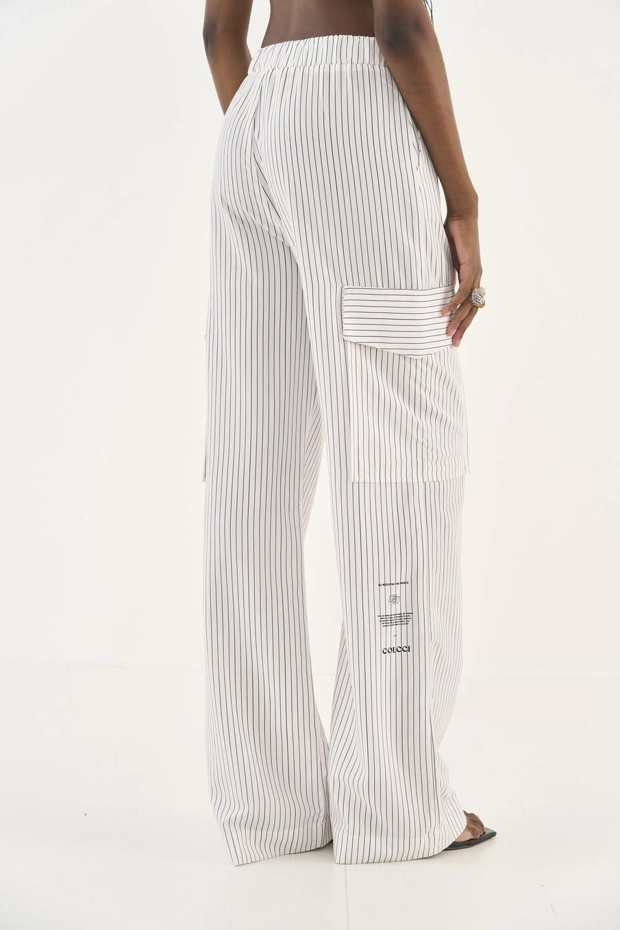 Calça Joana Listrada Wide Leg Estampados