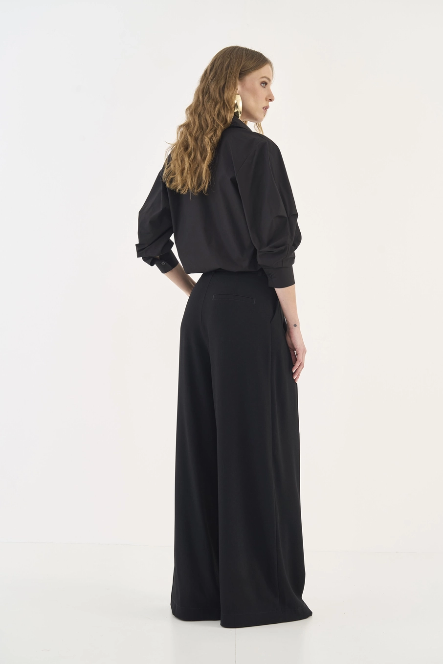 Calça Alfaiataria Wide Leg Joana Preto