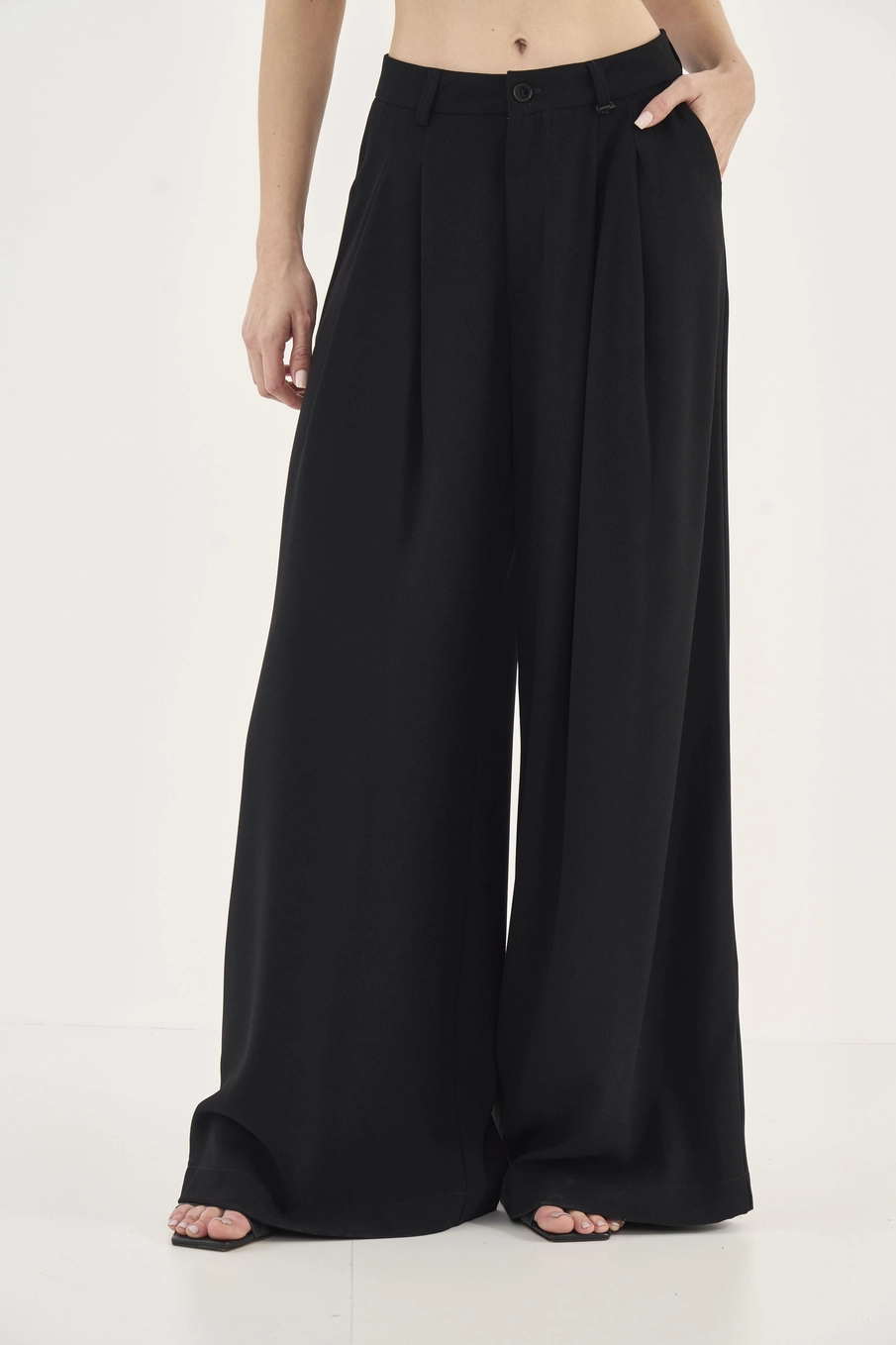 Calça Alfaiataria Wide Leg Joana Preto