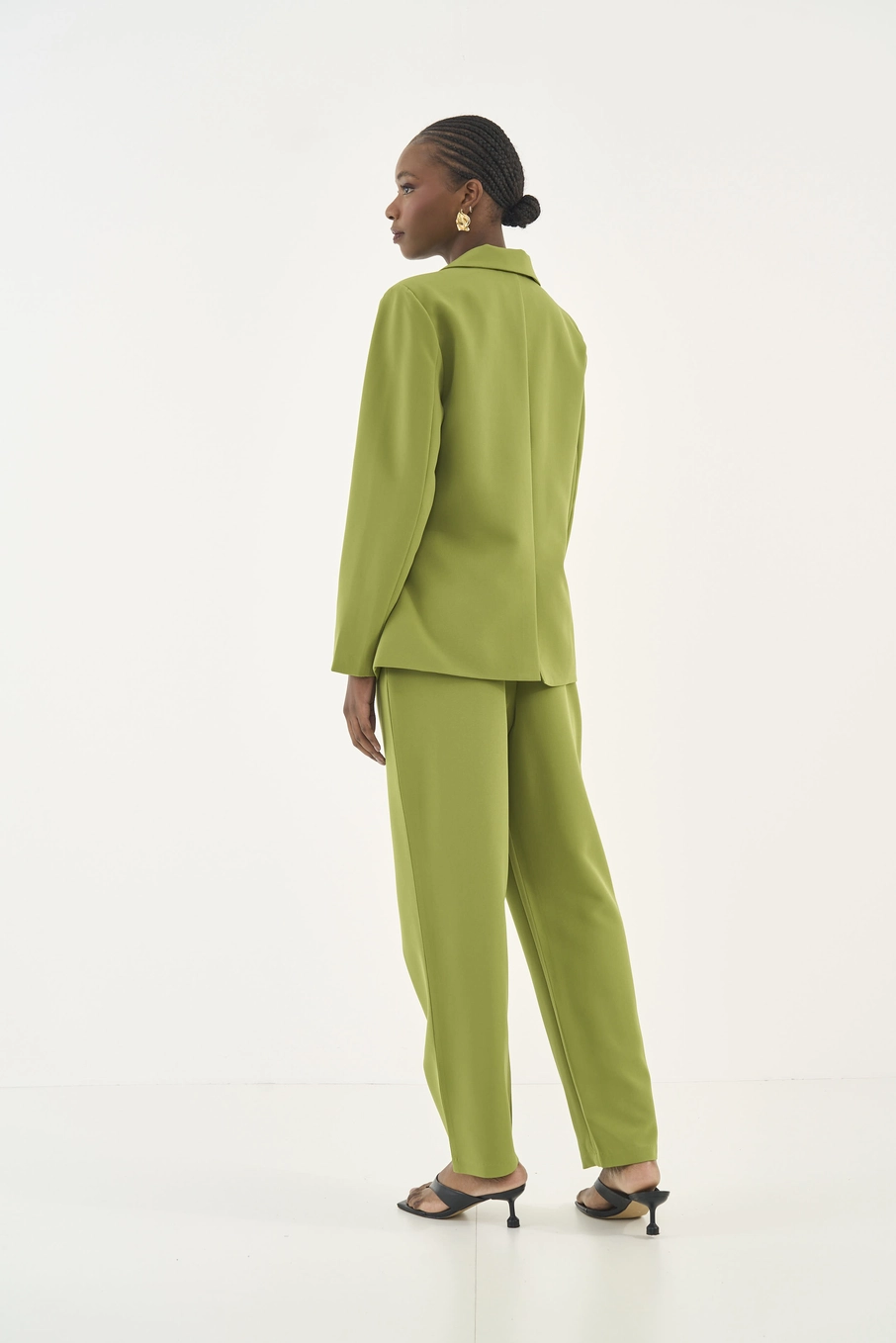 Calca Tecido Plano  Feminino Colcci Verde