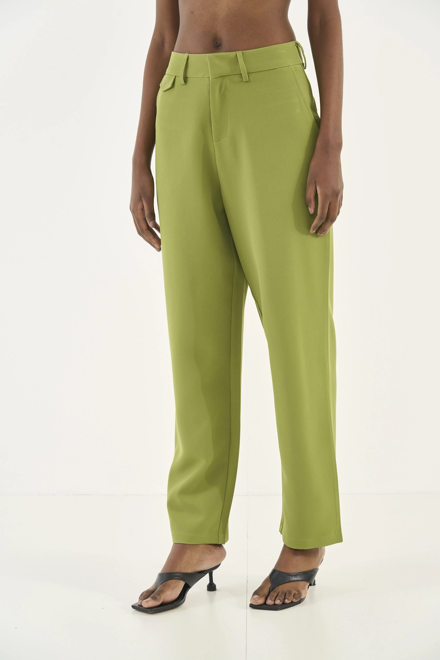 Calca Tecido Plano  Feminino Colcci Verde