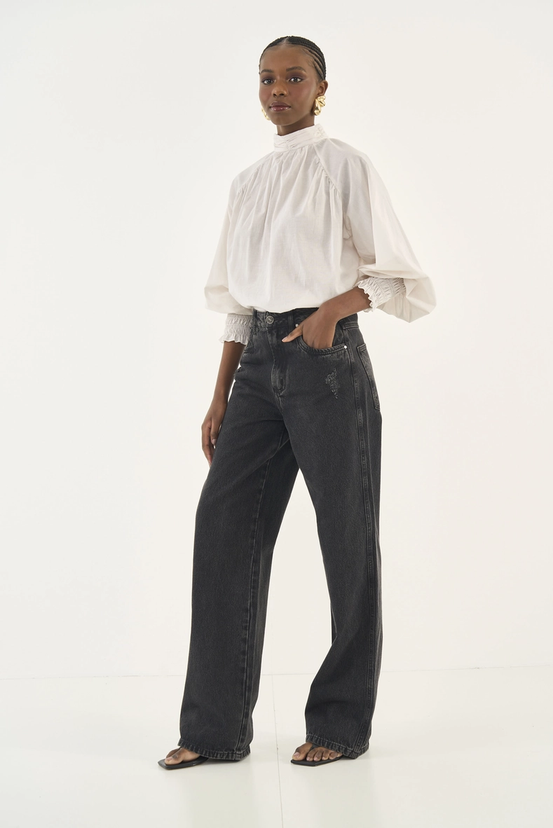Calça Jeans Juliette Wide Leg