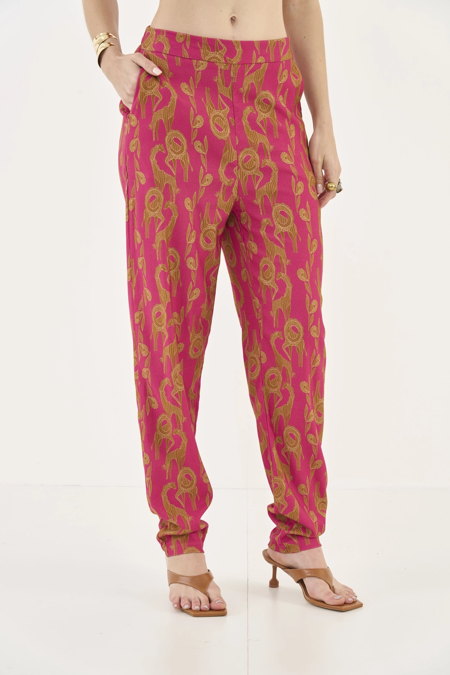 Calça Estampada Em Alfaiataria Estampados