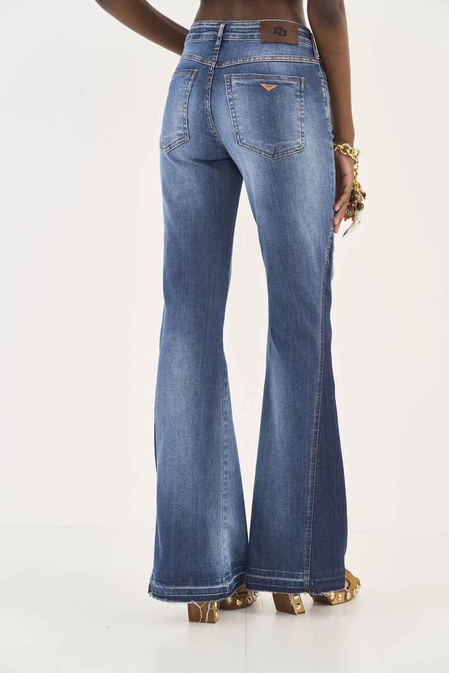 Calça Jeans Bia Flare Duo Color Índigo