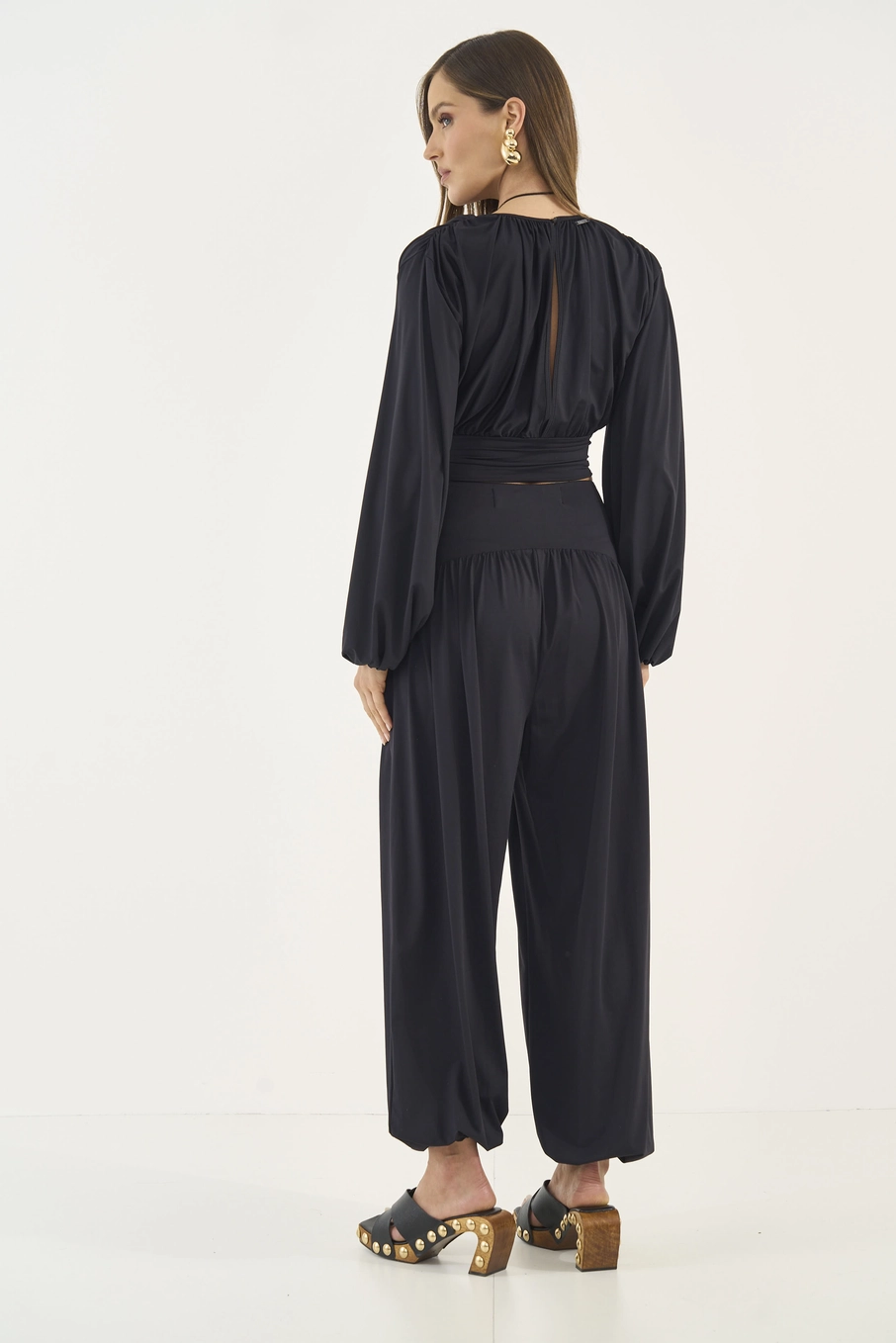 Calça Jogger Cintura Alta Preto