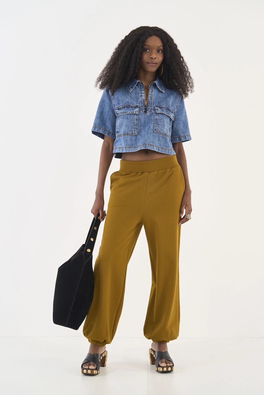 Calça Moletom Comfort Marrom
