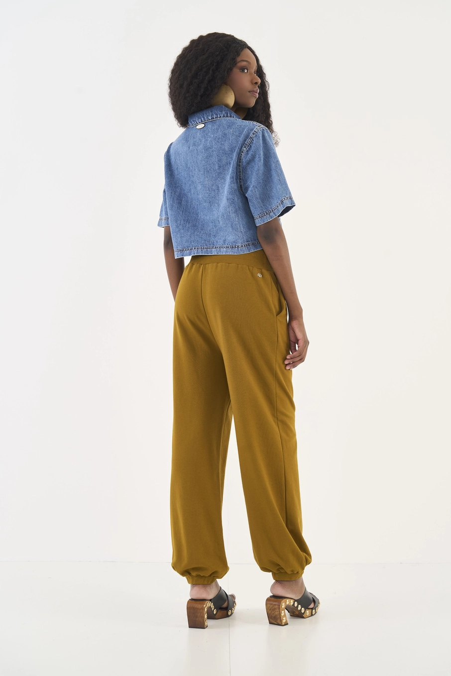 Calça Moletom Comfort Marrom