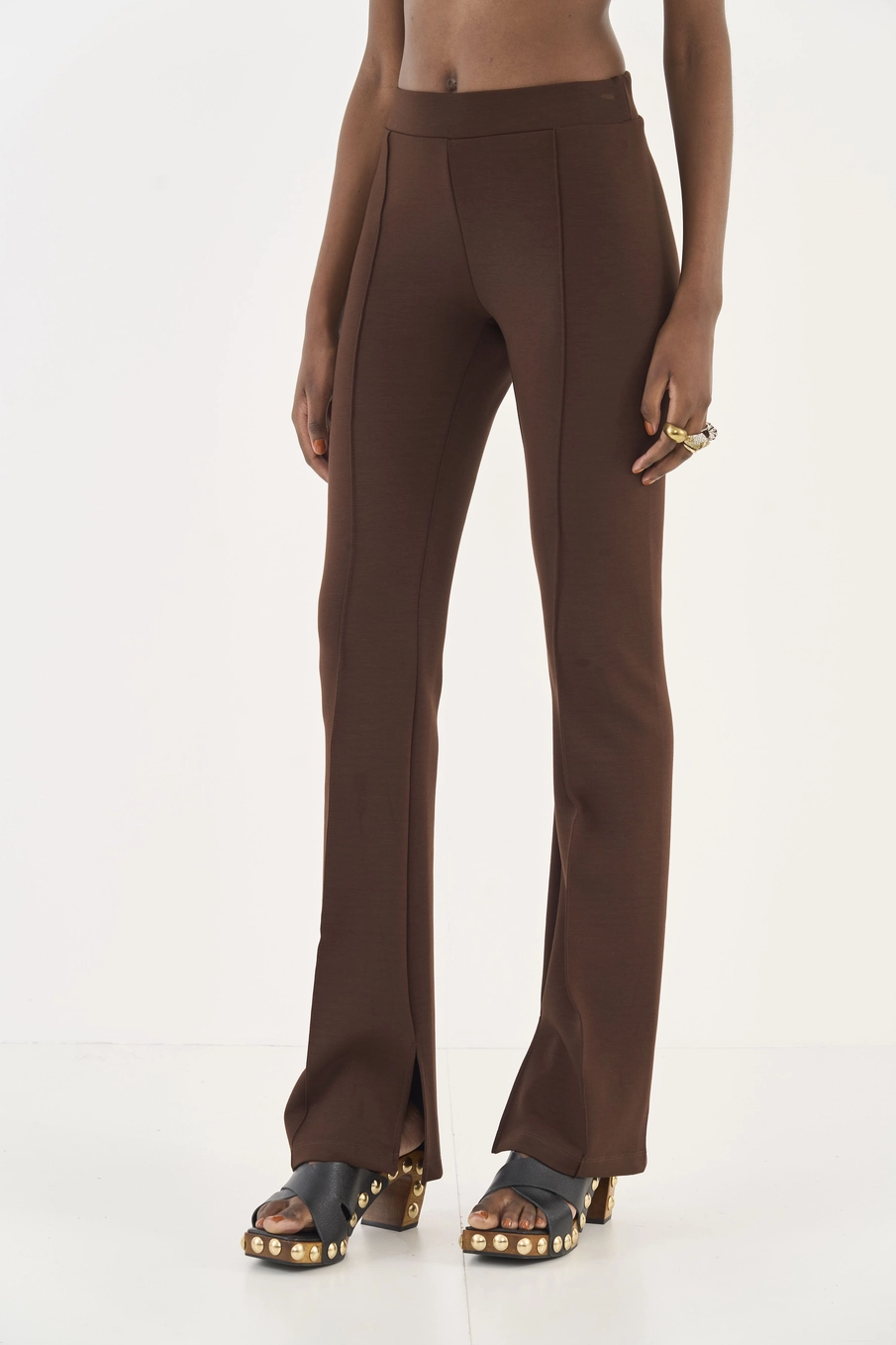 Calça Alfaiataria Flare Marrom