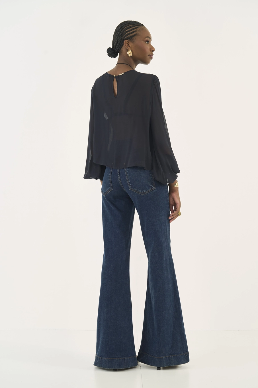 Calça Jeans Bruna Flare Índigo