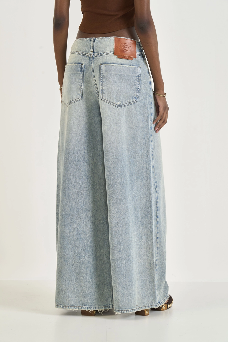 Calça Jeans Bruna Ampla Índigo
