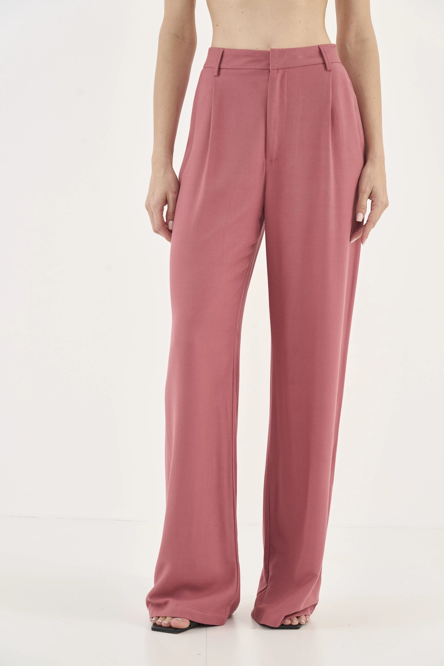 Calça Alfaiataria Wide Leg Rosa
