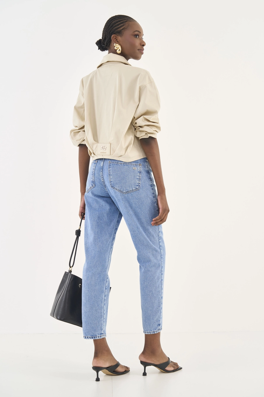 Calça Jeans Bruna Mom Índigo