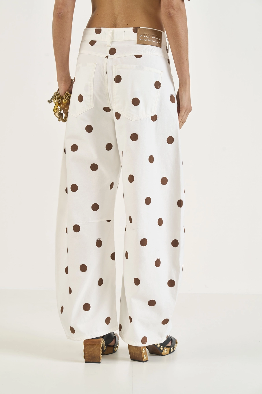 Calça Sarja Barril Estampada Estampados