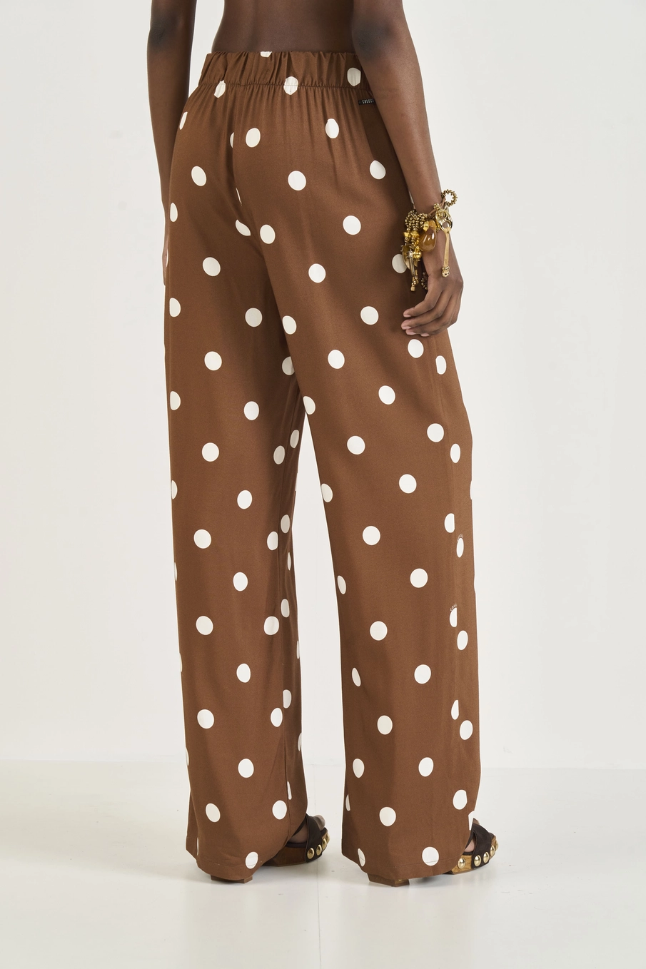 Calça Alfaiataria Estampa Poá Estampados
