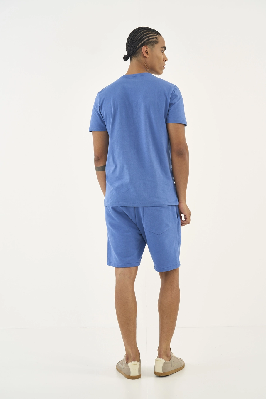 Bermuda Slim Cós Com Amarração Vermelho