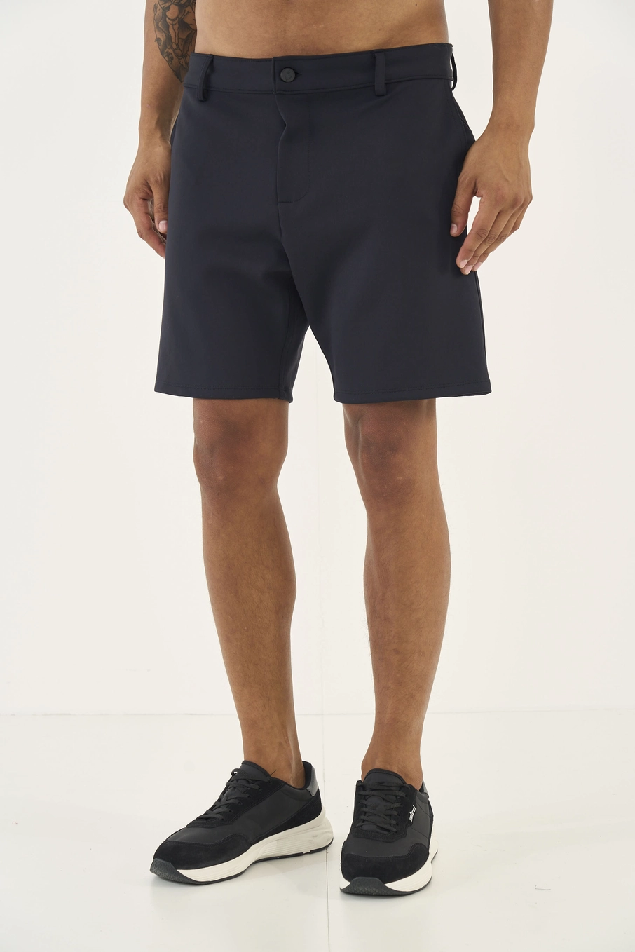 Bermuda Reta Masculina Preto