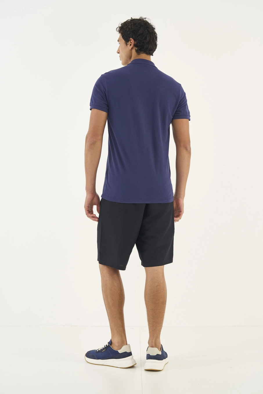 Bermuda Masculina Comfort Com Linho Preto