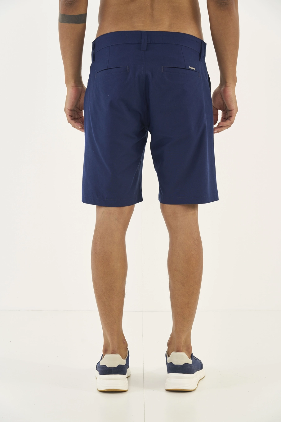 Bermuda Masculina Reta Azul