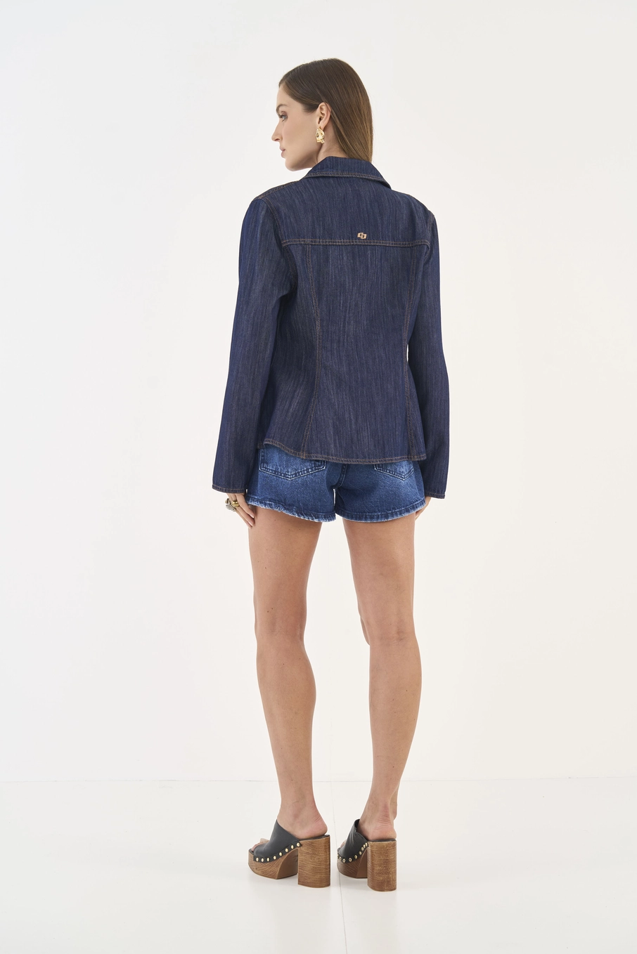 Short Jeans Jade Justo Índigo