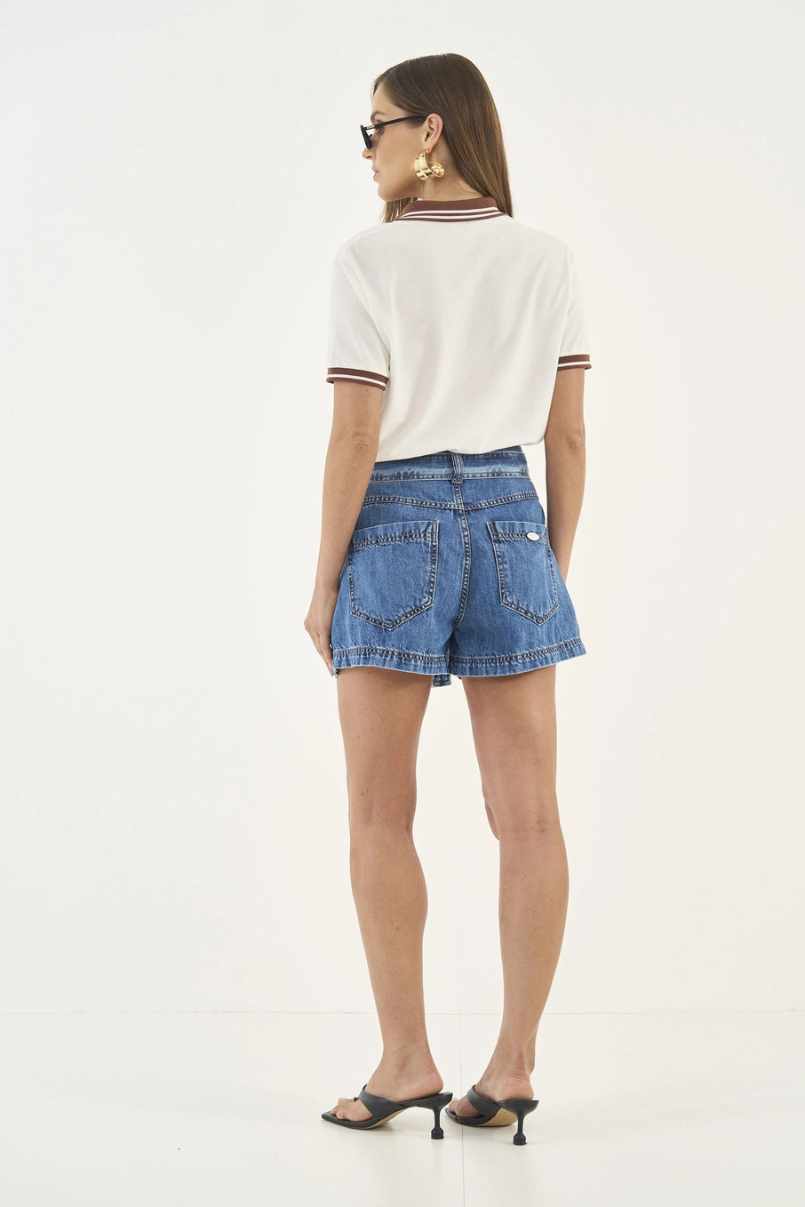 Short Jeans Joana Com Cinto Índigo