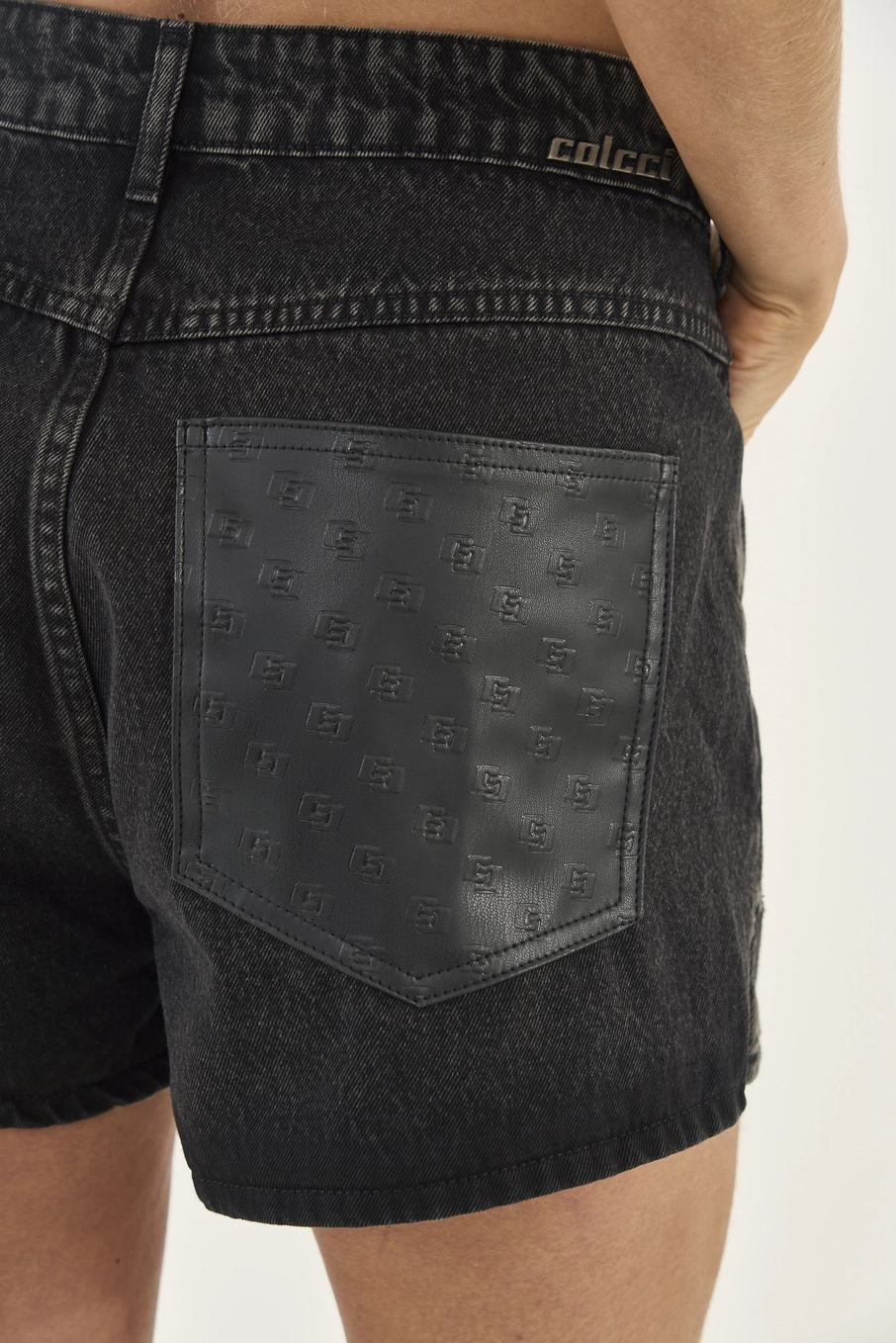 Short Jeans Jade Justo Indigo Preto