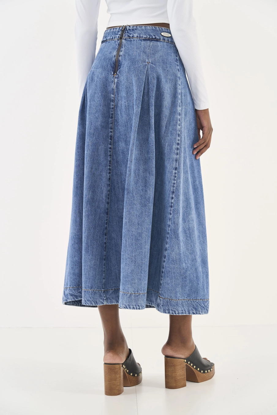 Saia Jeans Índigo