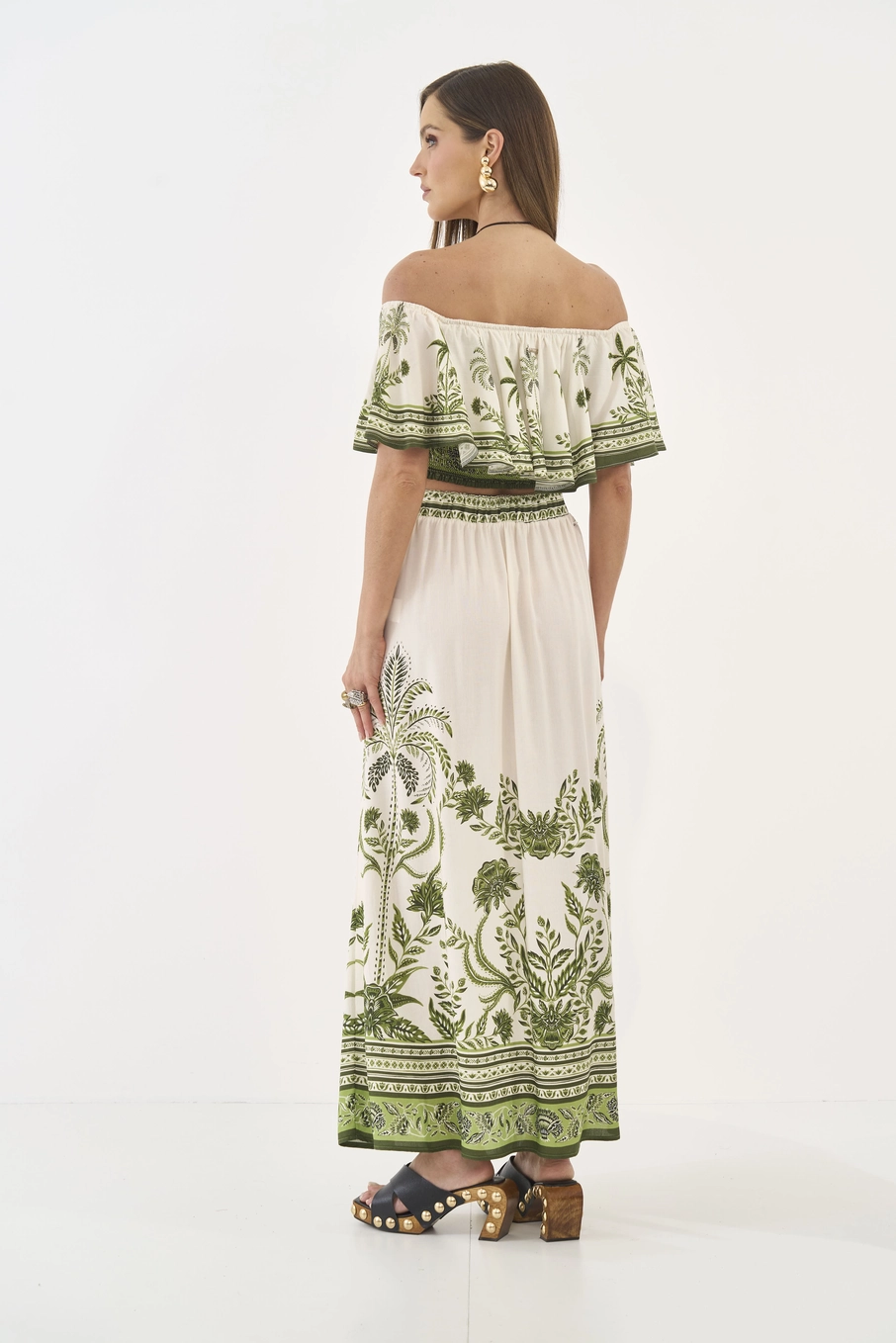 Saia Loose Longa Estampada Estampados