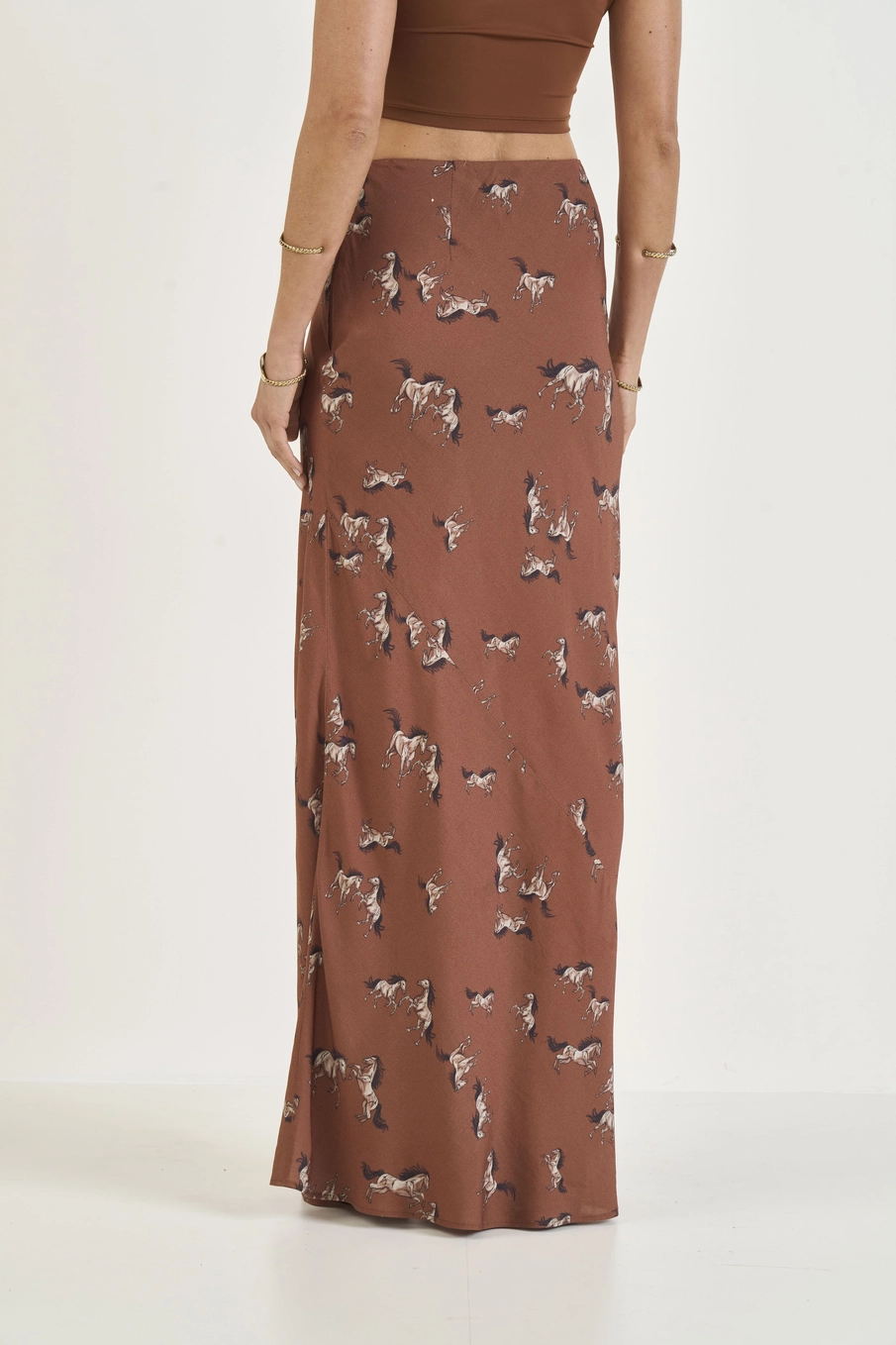 Saia Longa Horse Print Estampados